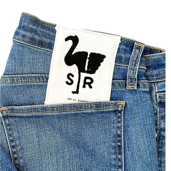 Sandrine Rose x Free People Women's Jeans Distressed Slim Indigo Size 29 NWT - Picture 10 of 11